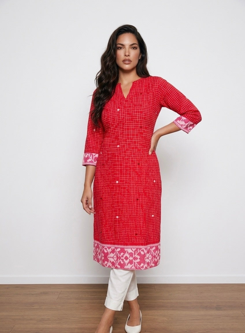 Pure cotton Mangalgari Kurti