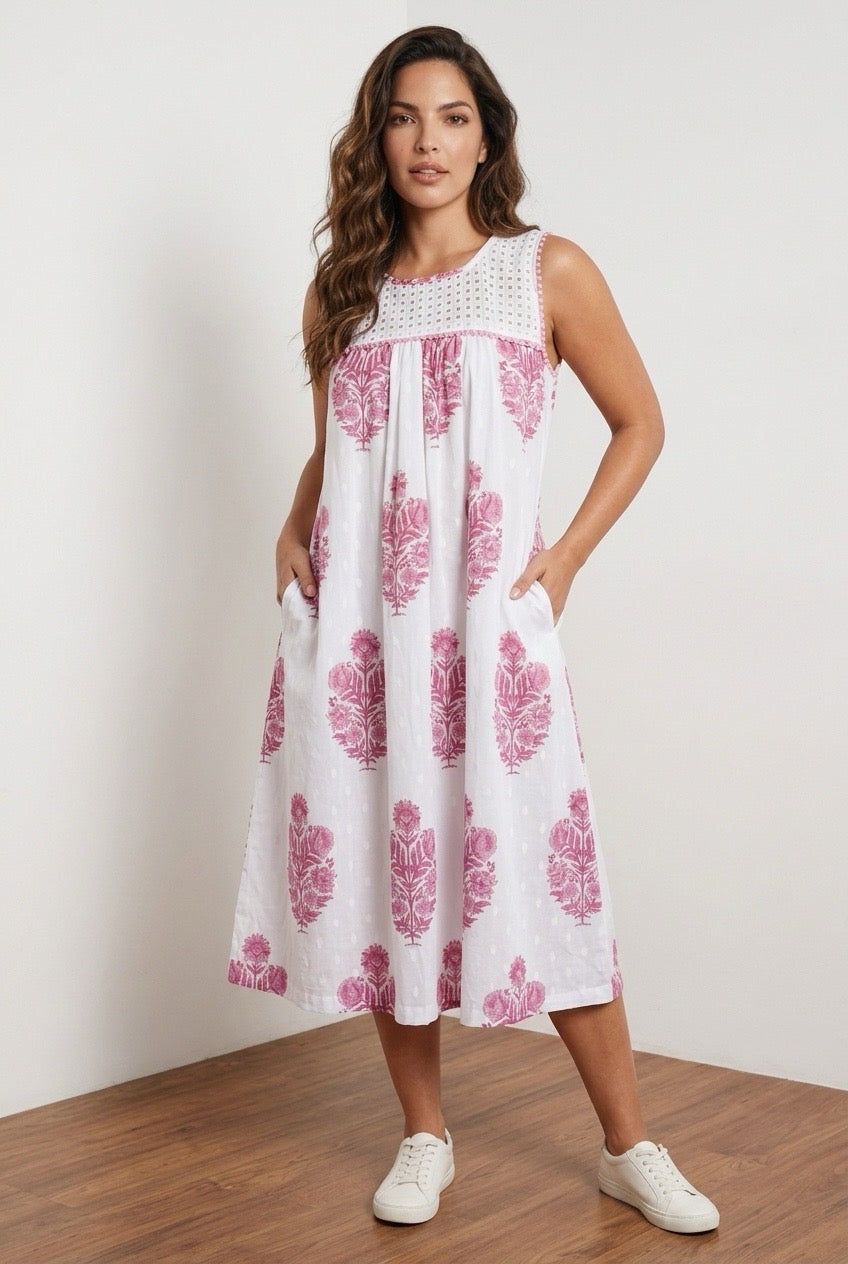Cotton Kurti with Yoke haqoba and lining