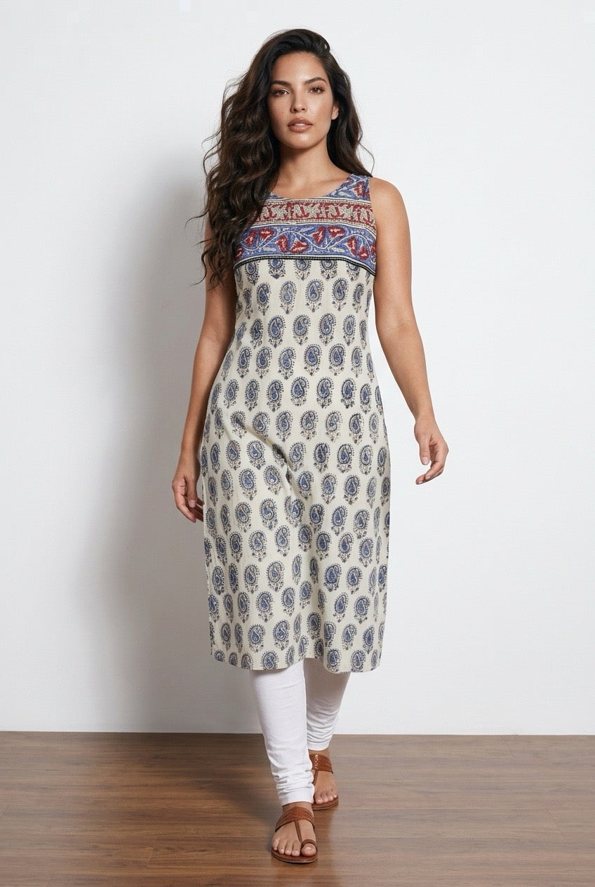 Pure cotton handblock kurti