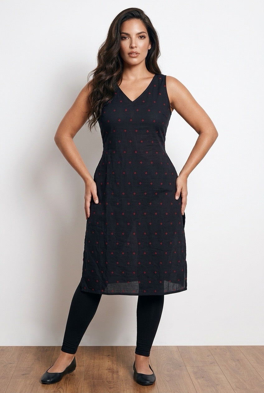Cotton sleeveless kurti