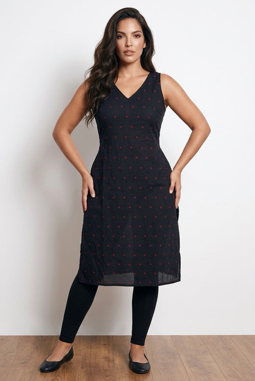 Cotton sleeveless kurti