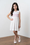 Frock with hand embroidery