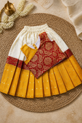 Onam kids top & skirt