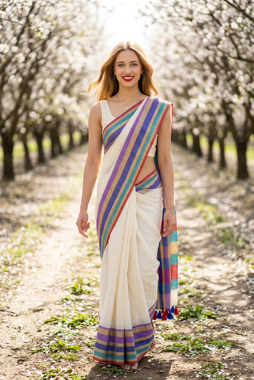 Soft Mul Cotton Onam Saree