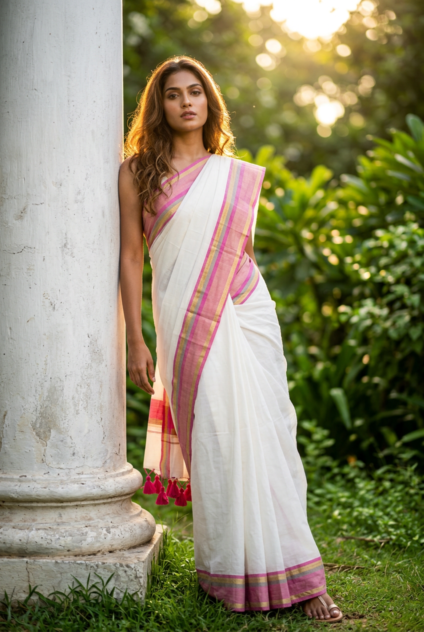 Soft Mul Cotton Onam Saree