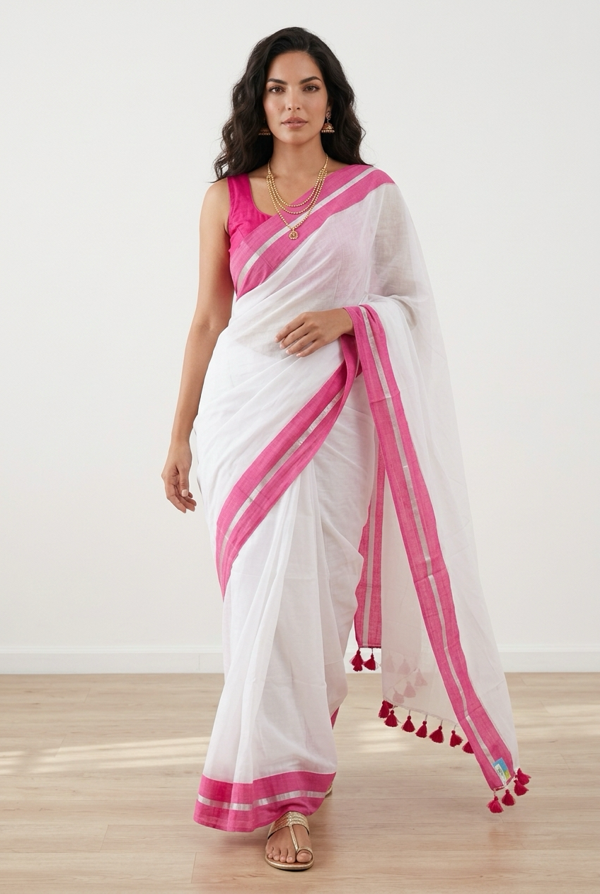 Soft Mul Cotton Onam Saree