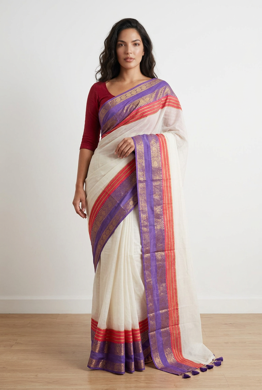 Soft Mul Cotton Onam Saree
